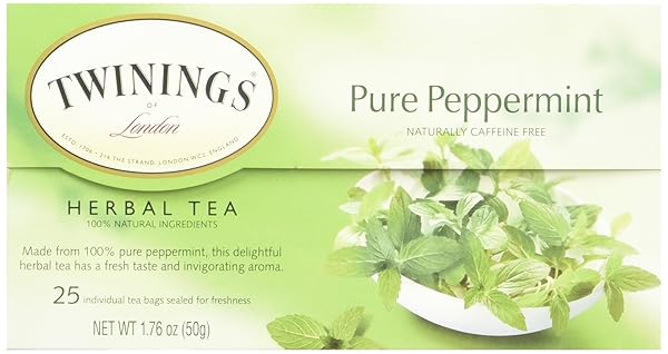 TWININGS PURE PEPPERMINT TEA, 25 COUNT
