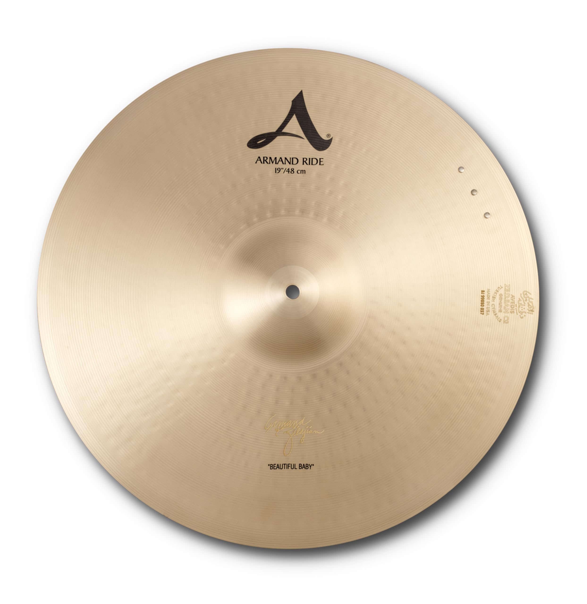 Zildjian A Zildjian Series - 19 Inch Armand Zildjian Beautiful Baby Ride with 3 Rivets