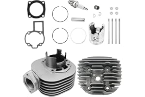 FLYPIG 11210‑40B01 82cc Engine Piston Cylinder Gasket Head Kit for Suzuki Quadsport LT80 1987-2006 for Kawasaki KFX80 2003-2006 11111-40B00