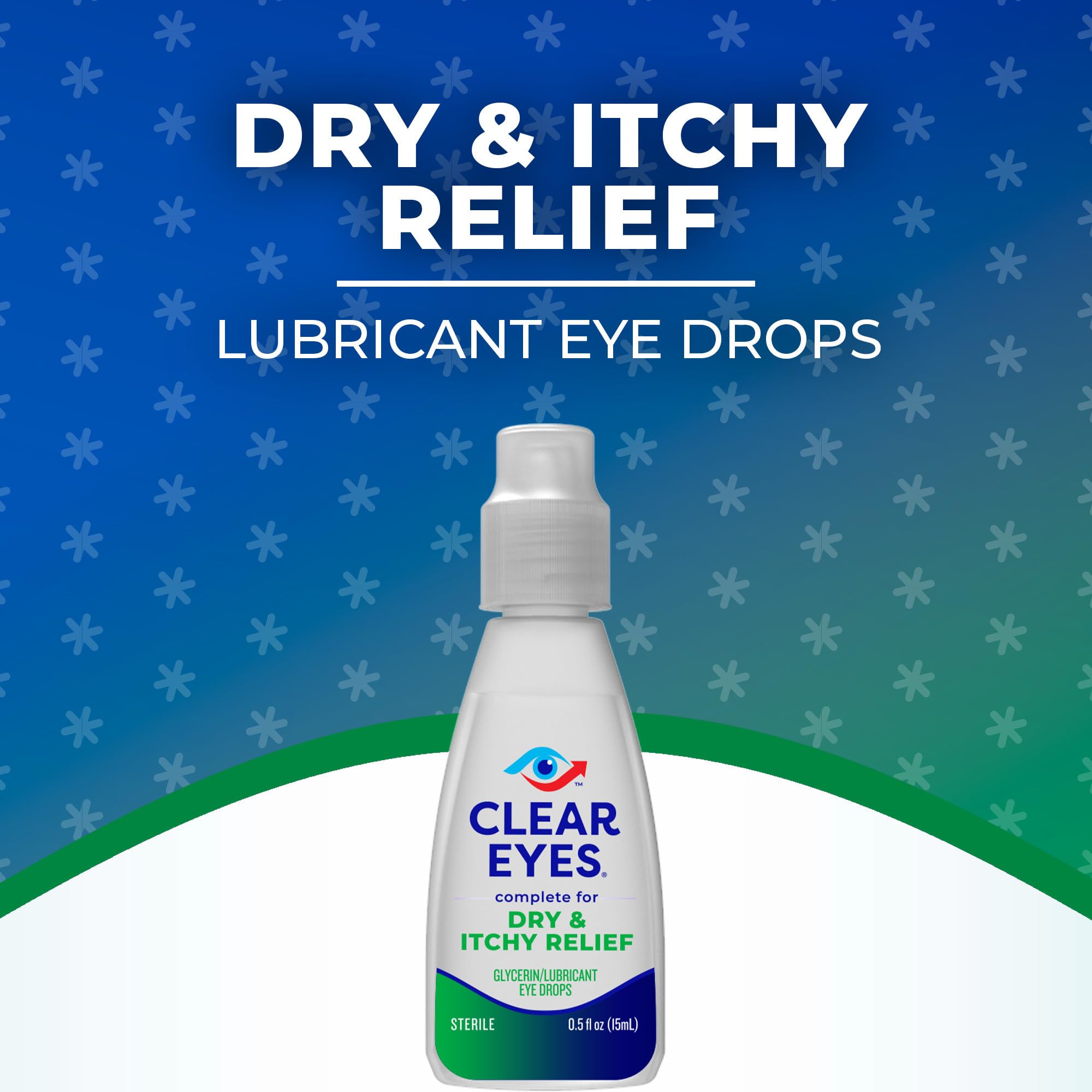 Clear Eyes Dry & Itchy Eye Relief Eye Drops, 0.5 Fl Oz