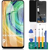 for Xiaomi Redmi 9 Screen Replacement for Xiaomi Redmi 9 LCD Screen for Xiaomi Redmi 9 Display M2004J19G, M2004J19C Digitizer Touch Screen Assembly Repair Parts with Tools (Black LCD No Frame)