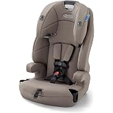 Graco Tranzitions 3-in-1 Harness Booster Car Seat, Cinder | 3 Modes of Use: Harness, Highback &amp; Backless Belt-Positioning Booster; Adjustable Headrest &amp; Harness, Lightweight &amp; Portable