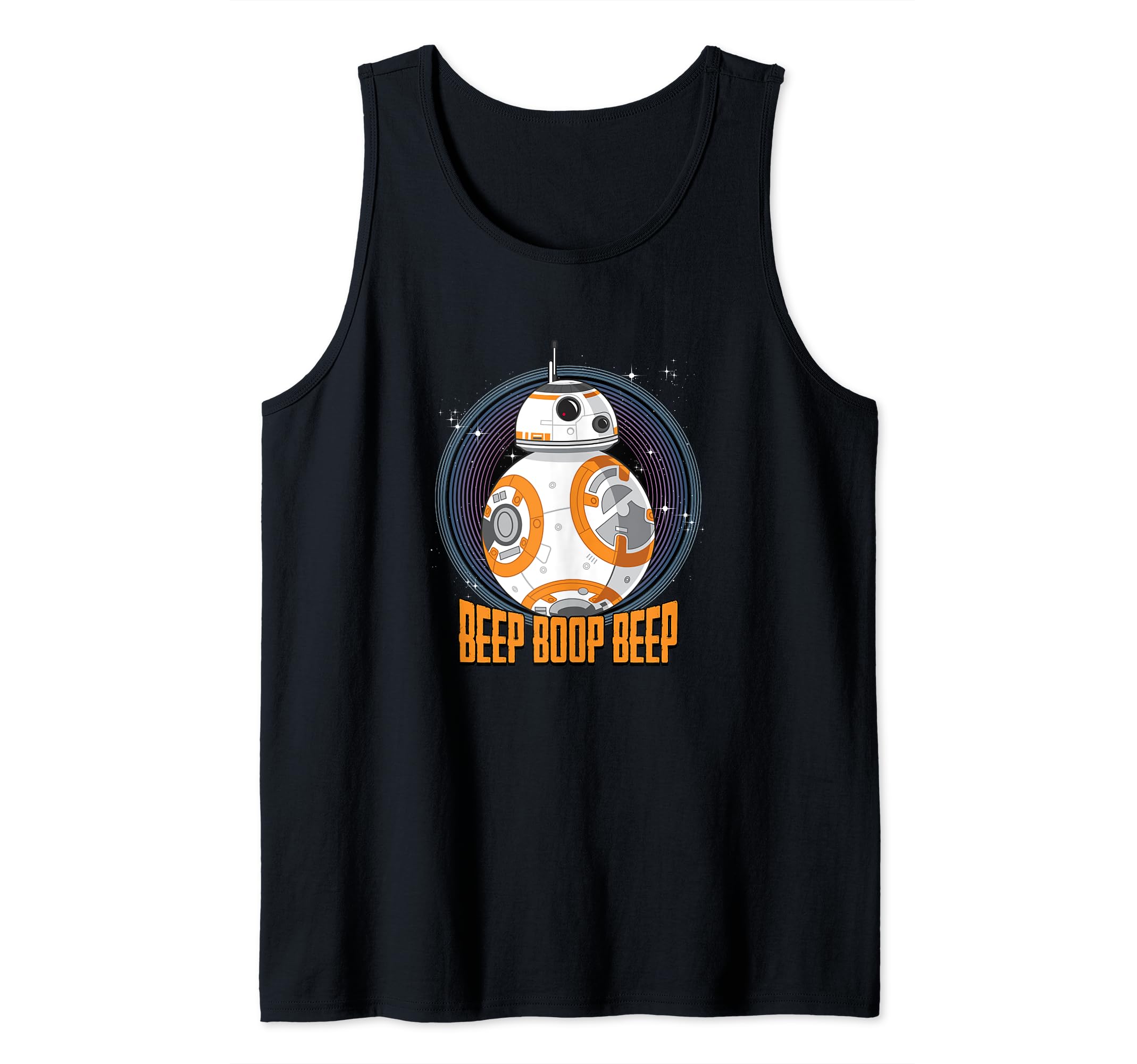 Star Wars BB-8 Beep Quote Circle Design Tank Top