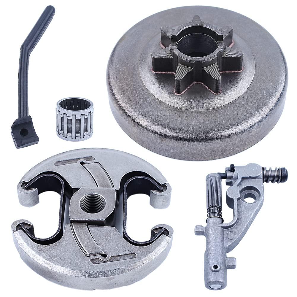 Gubeter .325-7T Clutch Bearing Drum Oil Pump Pressure Line Kit, For Husqvarna 455 460, 537291702
