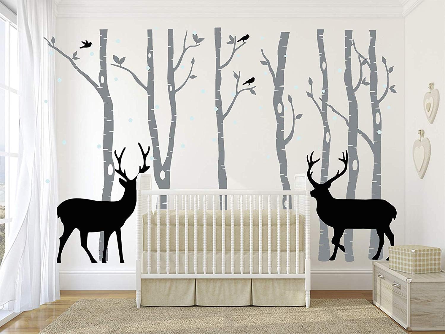 white birch wall decals