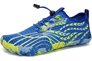 WATELVES Water Shoes for Men Barefoot Quick-Dry Aqua Sock Outdoor Athletic Sport Shoes for Kayaking, Boating, Hiking, Surfing, Walking