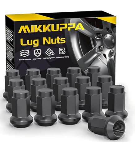Amazon.com: 50 Caliber Racing Set of 16 Chrome Flat Lug Nuts - 3/8