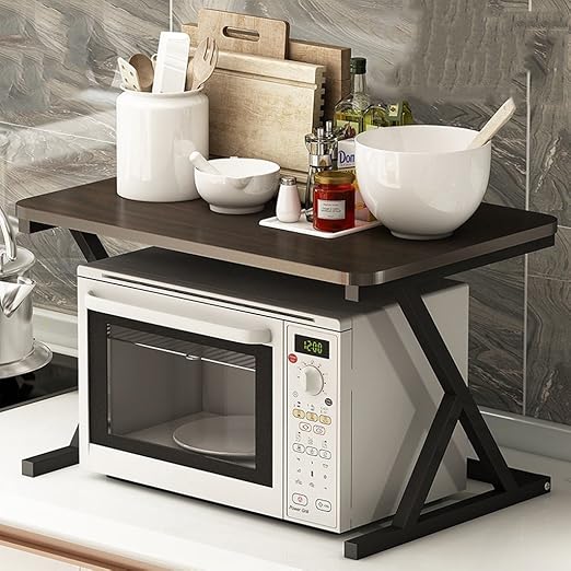 Dish rack Estante de Horno para microondas, fácil de Limpiar ...