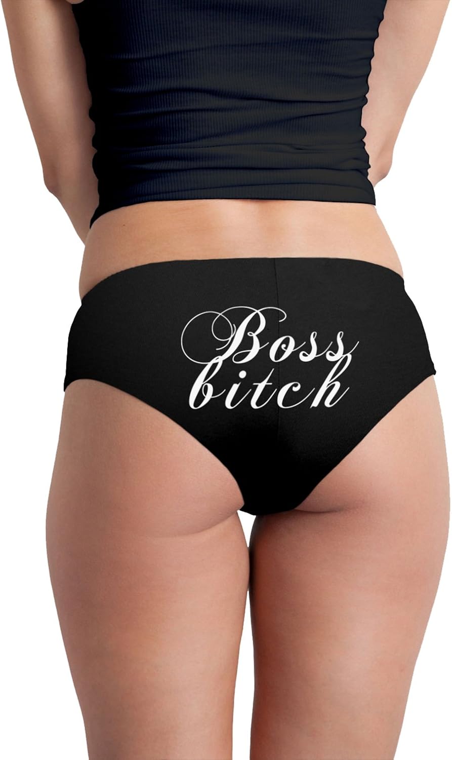 Boss Bitch Funny Women's Boyshort Underwear Panties: Clothing