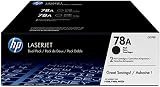 HP 78A CE278AD Black Original LaserJet Toner Cartridge Multipack 2PK view 1