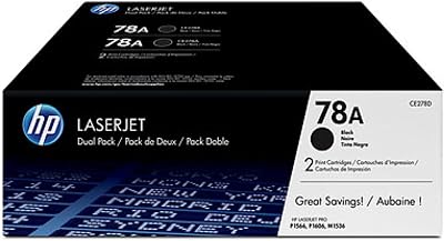 HP 78A CE278AD Black Original LaserJet Toner Cartridge Multipack 2PK