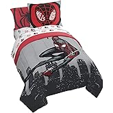 Jay Franco Marvel Miles Morales New Kid 7 Piece Full Bed Set - Includes Comforter & Sheet Set Bedding - Super Soft Fade Resistant Microfiber (Official Marvel Product)
