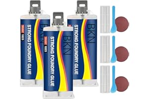 3 Set Strong Foundry Glue for Metal, High Temp & Waterproof Adhesive Metal Glue, 100ml All-Purpose Casting Repair Kit..