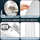 Sqinor Self Adhesive Round Mirror 40cm Frameless Wall Mirror Circle view 3