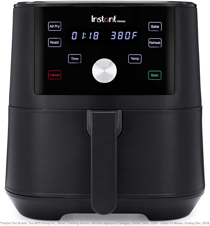 Instant Vortex 4-in-1 Air Fryer Instant Vortex 4-in-1 Air Fryer, 6 Quart, 4 One-Touch Programs, Air Fry, Roast, Bake, Reheat