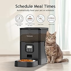 VOLUAS Automatic Cat Feeders - Dry Food Dispenser