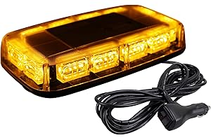 [Upgraded 5] ASPL 48LED Roof Top Strobe Lights, High Visibility Emergency Safety Warning LED Mini Strobe Light bar with Magne