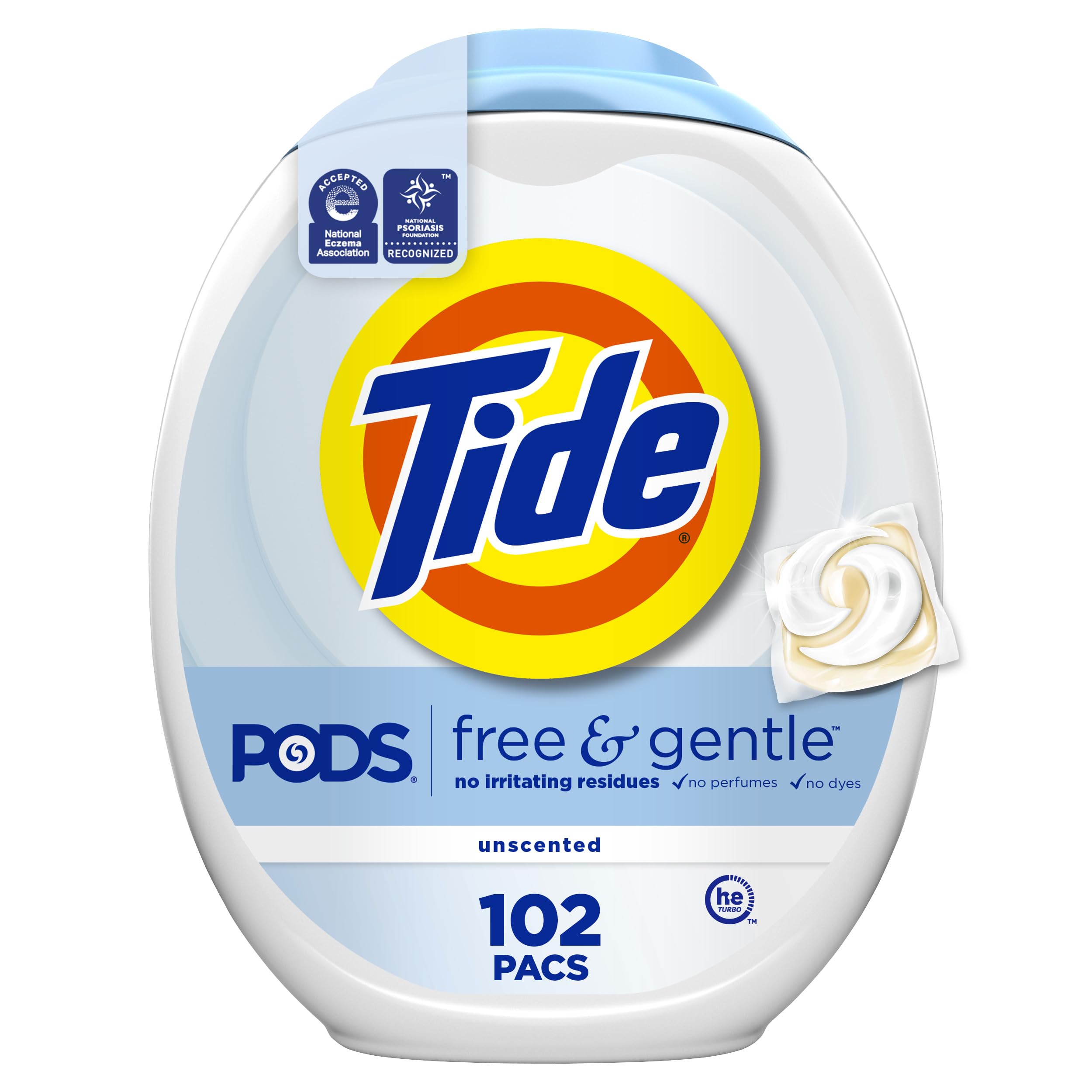Photo 1 of **OPENED, INCOMPLETE** Tide PODS Free & Gentle Laundry Detergent Soap Pacs, Tide PODS Laundry Detergent, Laundry Detergent Pacs, Laundry PODS Detergent