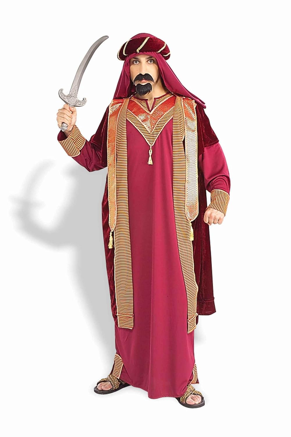 Forum Novelties Men's Adult Sultan Costume, Red/Gold