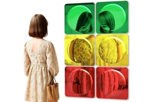 6Pcs Sensory Wall Acrylic Mirror Set - 10Inch Colorful Bubble Mirror for Bedroom Decor and Elementary School Classroom Educat