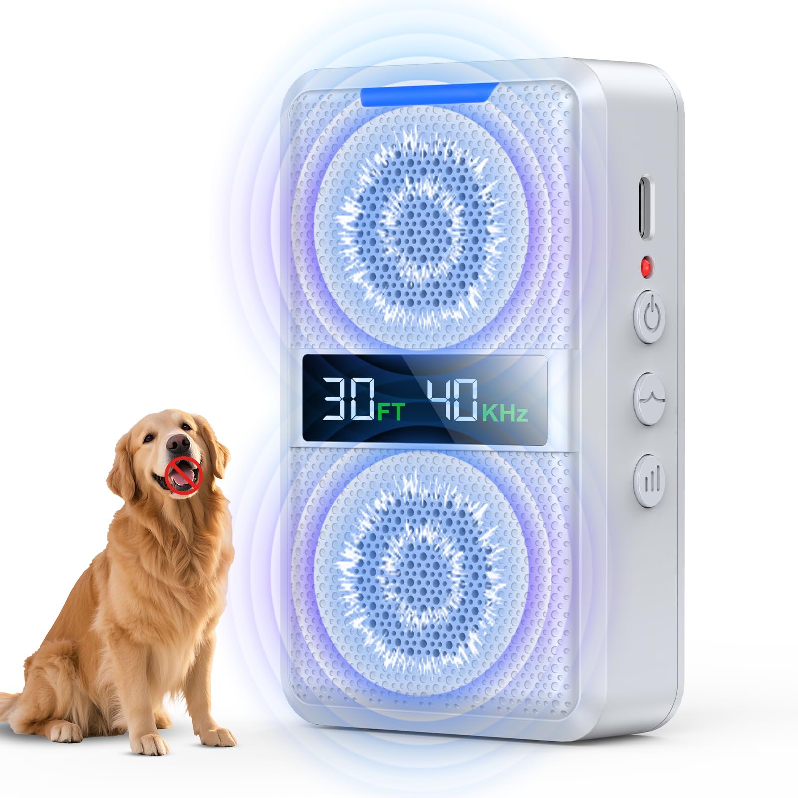 dog bark deterrent devices, type-c rechargeable dog training tool for indoor outdoor