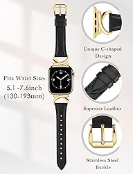 Minyee Leather Band Compatible with Apple Watch