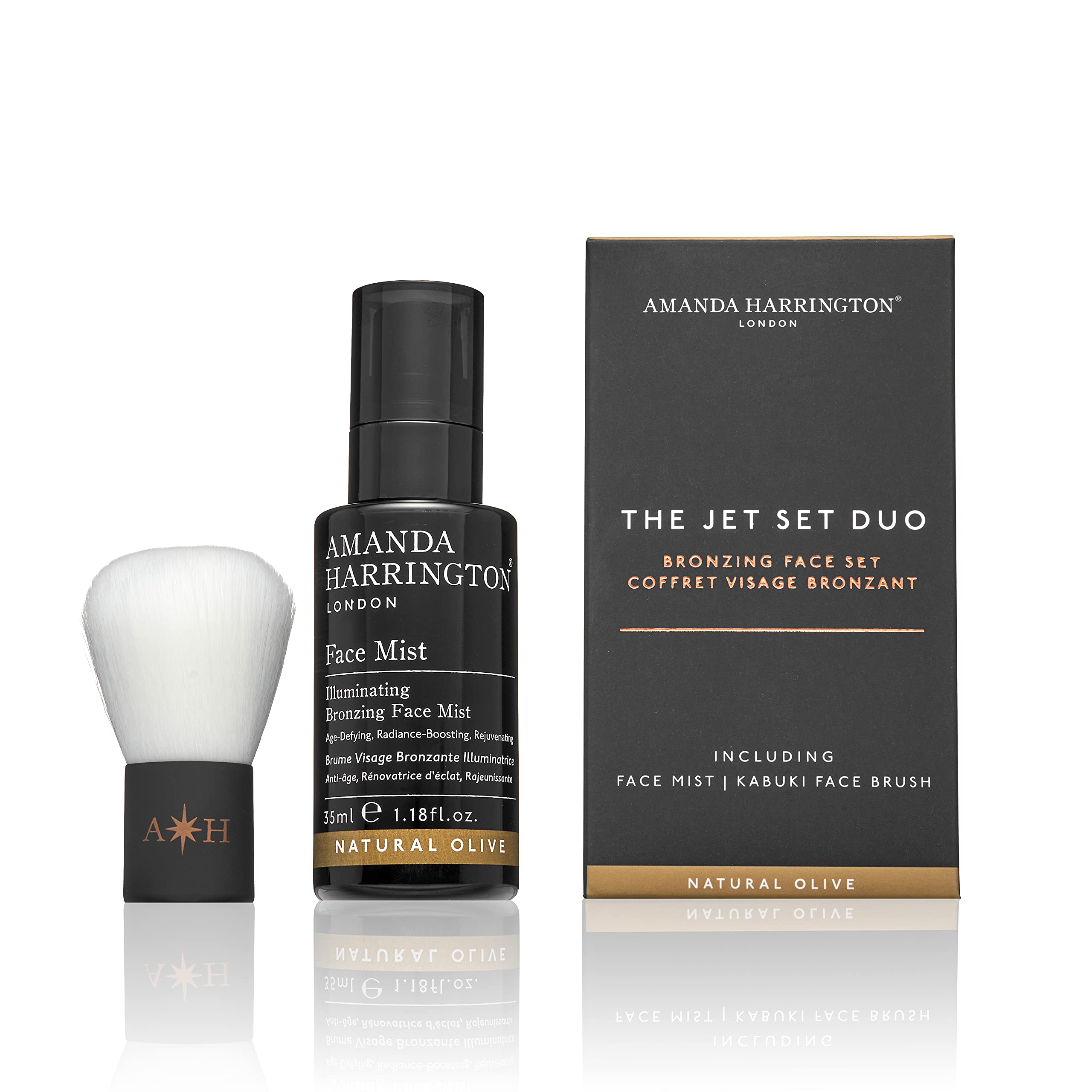 Amanda Harrington London The Jet Set Duo Natural Olive