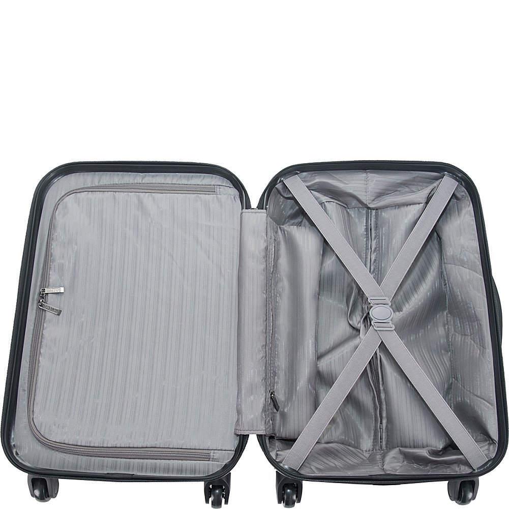 Kenneth Cole REACTION Out of Bounds Lightweight Hardshell 4-Wheel Spinner Luggage, Rose Gold, 20-Inch Carry On