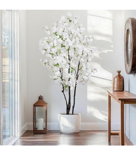 Amazon.com: 6ft Fake Hydrangea Tree, Artificial Trees with 60