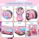 deAO Ice Cream Truck Foldable Play Tent for Indoor Outdoor Playhouse Kids 3 4 5 view 5