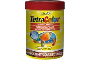 Tetra Tropical Colour Flakes, Fish Food with Natural Colour Enhancers, 28g