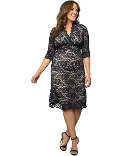 kiyonna scalloped boudoir lace dress