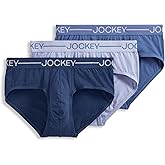 Jockey Men's Underwear Organic Cotton Stretch Brief - 3 Pack