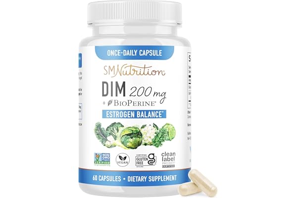 DIM Supplement 200 mg - Estrogen Balance for Women & Men