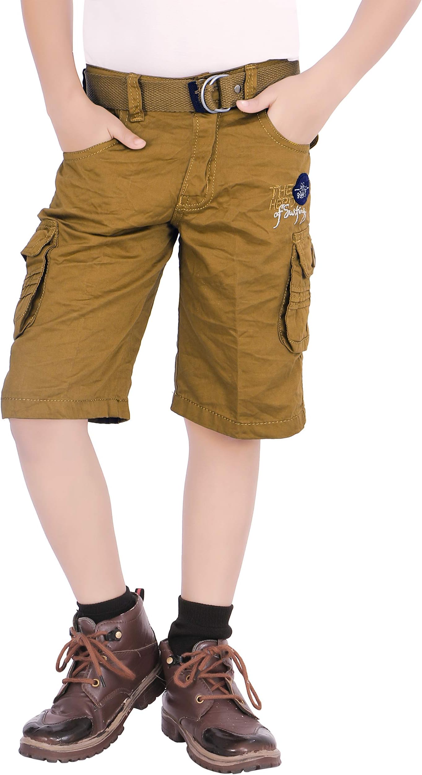 ADBUCKSBoy's Regular Fit Cargo Shorts