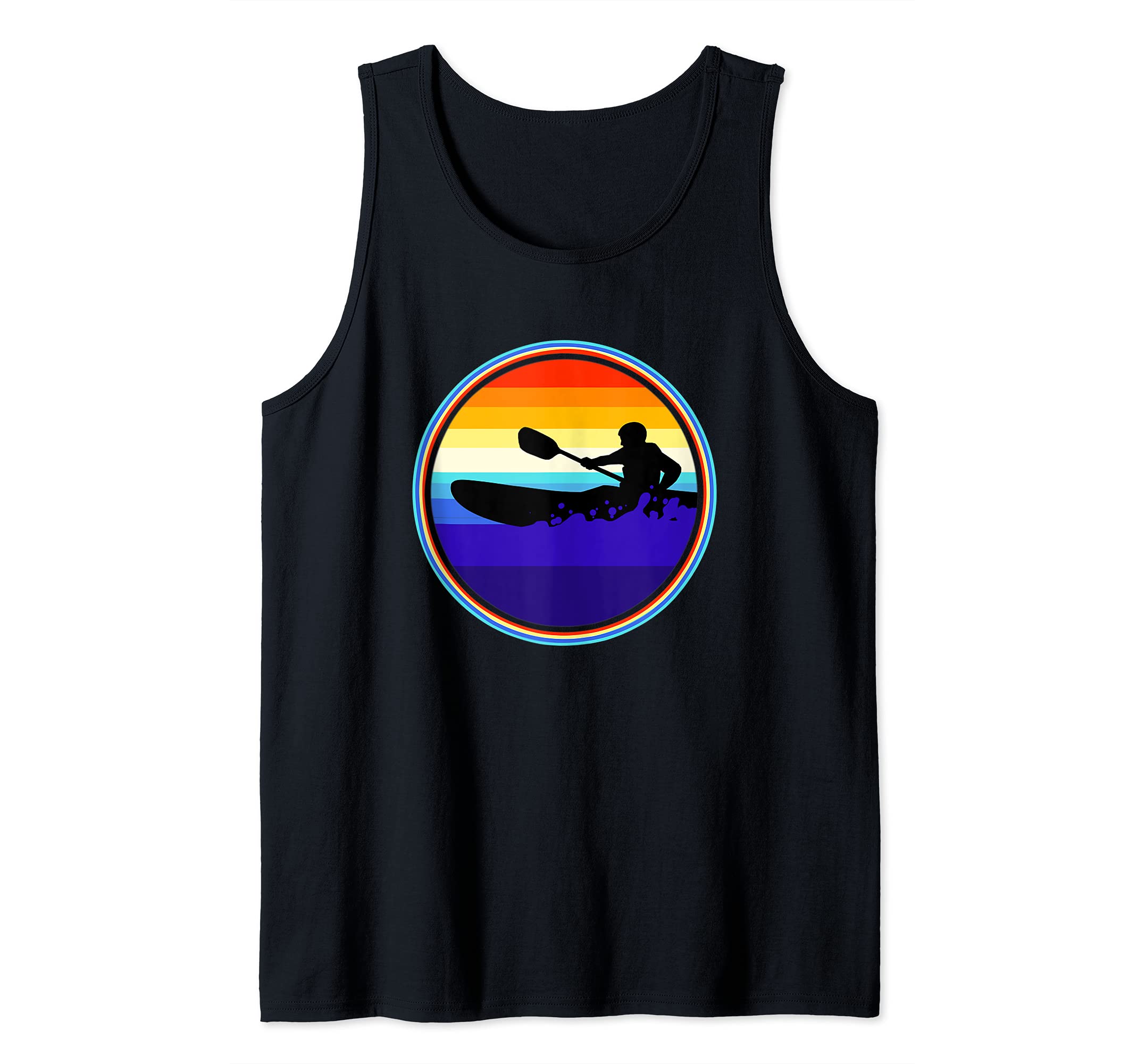 Rainbow Kayak Gift Kayaking Tank Top