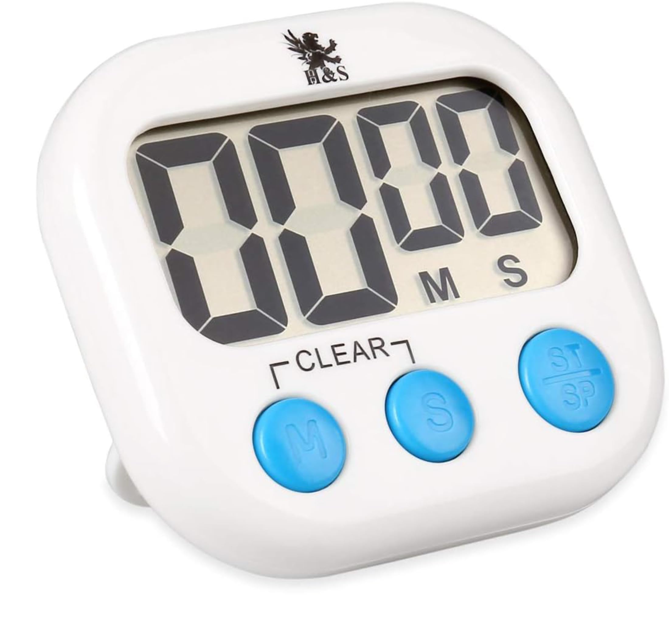 H&S Kitchen Timer - Kitchen Timers for Cooking - Digital Countdown Timer Clock with Magnetic Back - Stand Up or Hang- Cook Your Food Perfectly - Electronic Oven Clock - Loud Alarm