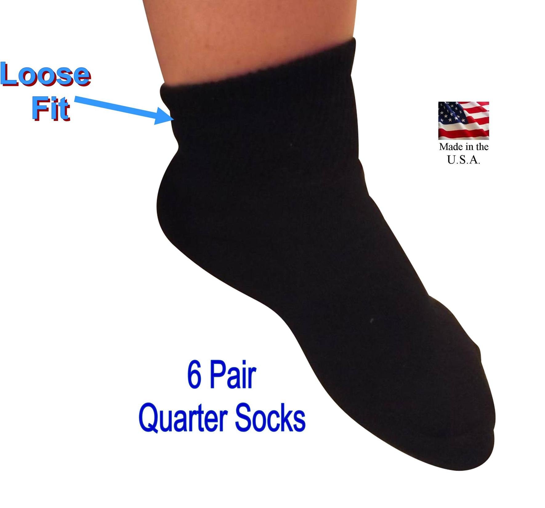 Diabetic Ankle Socks for Men and Women by AHG Wide Quarter Socks 6