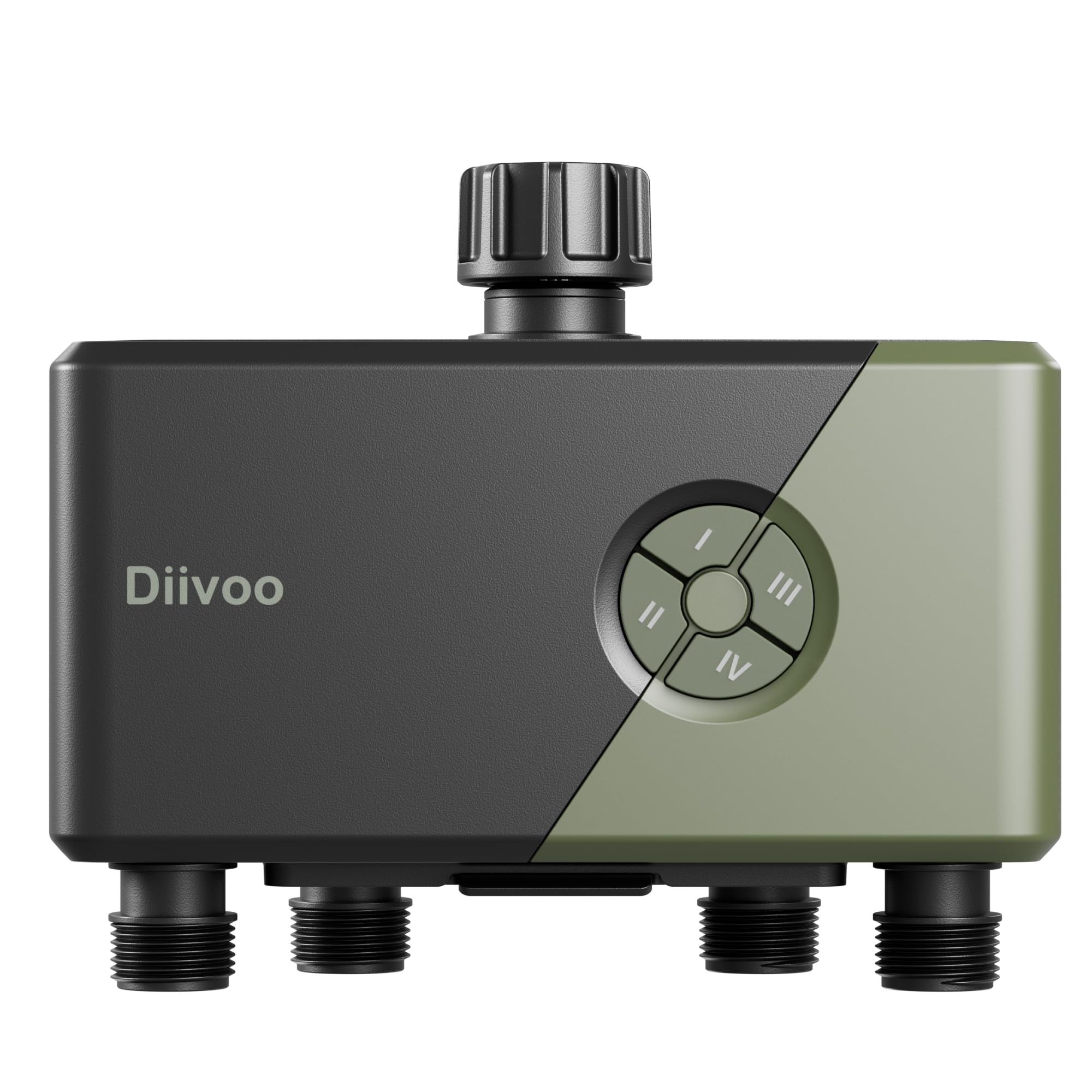 Photo 1 of Diivoo WiFi Water Timer 4 Outlets, Smart Sprinkler/Hose/Tap Timer Compatible with Alexa & 24 Irrigation Plans & Rain Delay, Garden Watering Systems Controller with 2 Watering Modes for Lawn Yard