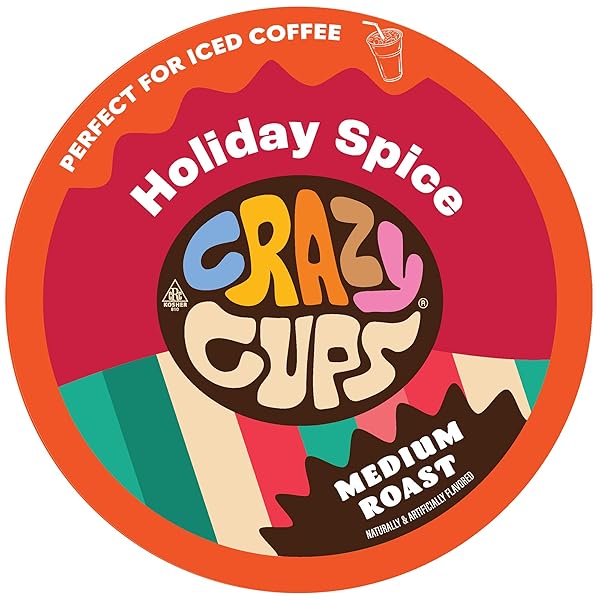 CRAZY CUPS FLAVORED COFFEE PODS, HOLIDAY SPICE &...