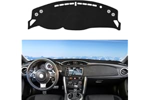 Rilsen Dashboard Cover Mat Custom Fit for Toyota 86 GT86 FT86 Scion FR-S,for Subaru BRZ 2013-2016 Dash Cover Nonslip Dash Mat Protector Sunshade No Glare Black
