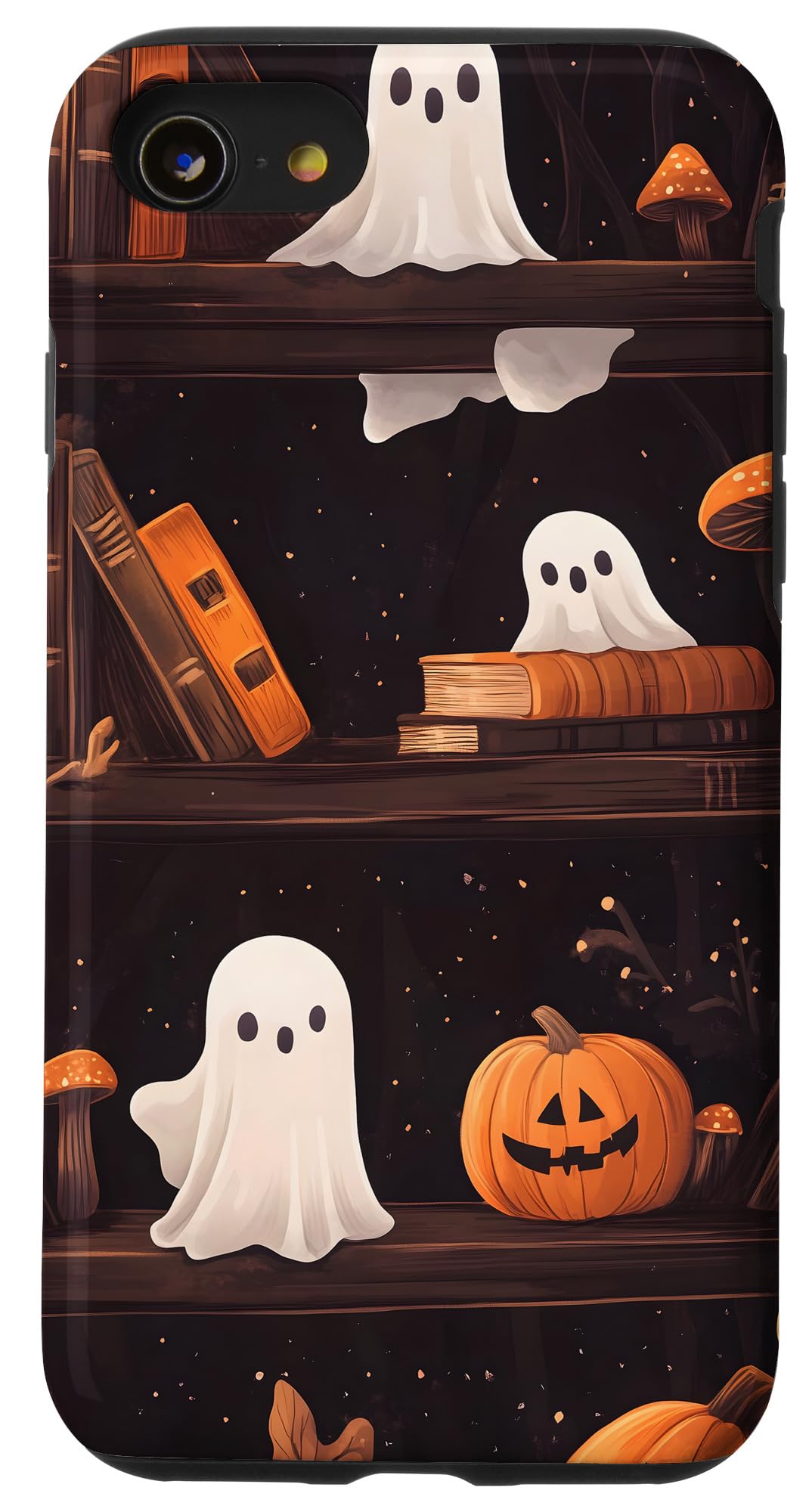 Halloween Ghosts Bookshelf Case for iPhone SE (2020) / 7 / 8