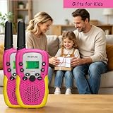 Retevis RA618 Kids Walkie Talkies Pink 8 Channels VOX LED Flashlight 1 Pair view 9