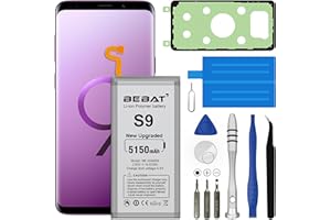 BEBAT Replacement Battery for Samsung Galaxy S9,5150mAh High Capacity Lithium Polymer Battery for Galaxy S9 EB-BG960ABE, EB-B