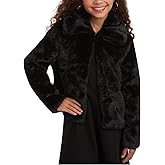 URBAN REPUBLIC Girls Bolero Jacket - Cozy Faux Fur Lined Warm Outerwear Jackets for Girls - Soft Bolero Shrug (7-16)