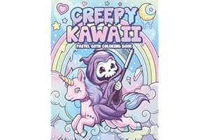 Creepy Kawaii Pastel Goth Coloring Book: Cute Horror Spooky Gothic Coloring Pages for Adults (Pastel Goth Coloring Series)