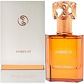 Swiss Arabian Amber 01 - Luxury Products From Dubai - Long Lasting, Addictive Personal EDP Spray Fragrance - Seductive Signature Aroma - 1.7 Oz