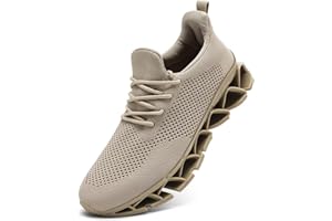 KAPSEN Men's Running Shoes Blade Tennis Walking Fashion Sneakers Breathable Non Slip Gym Sports Work Trainers