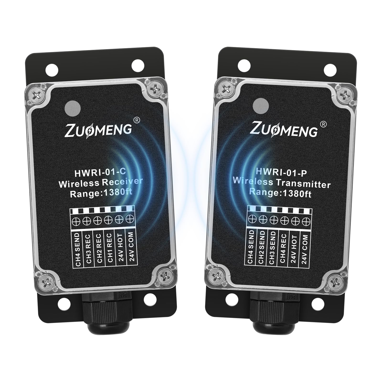 Photo 1 of PARTS ONLY -------------------------------------------------------------------------------------------------------------Wireless Relay for HVAC Systems, Zuomeng 24VAC IO Wireless Control with 1380ft LoRa Range, 3 Channel Control for AC Heat Pump Boiler, E