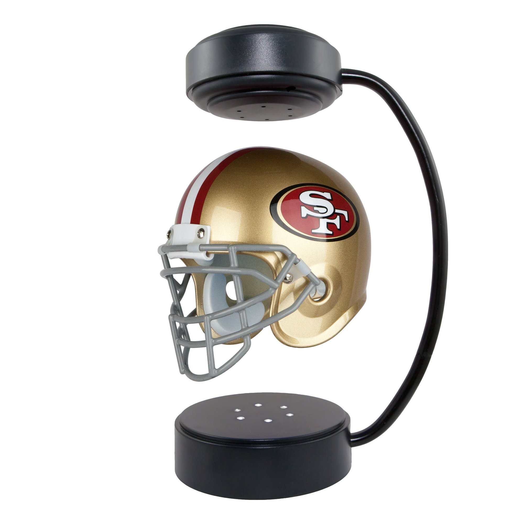 Pegasus Sports NFL Rotating Levitating Hover Helmet with LED Lighting, San Francisco 49ers Image